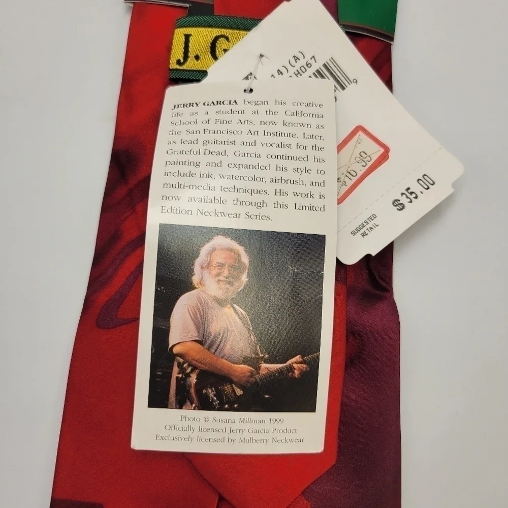 Vintage J. Garcia Men’s Necktie “Like A Twittering Machine” 60”